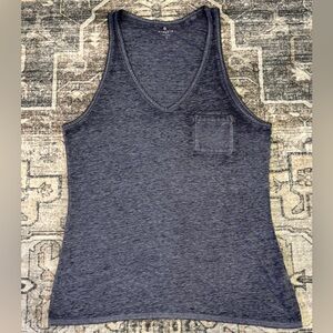 Athleta Heather Gray Burnout Tank Top